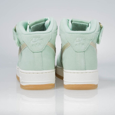 Sneakers buty Nike WMNS Air Force 1 '07 Mid Seasonal enamal green / metalic gold star 818596-300