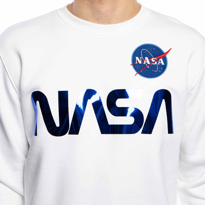 Bluza Alpha Industries NASA Reflective Sweater biała