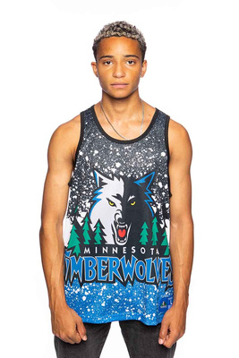 Mitchell & Ness tank top Minnesota Timberwolves Jumbotron Sublimated Tank royal
