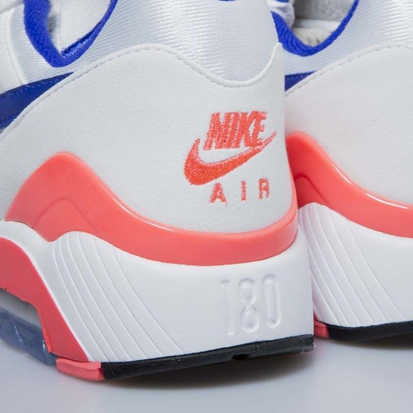 Buty Nike Air Max 180 white / ultramarine - solar red 615287-100