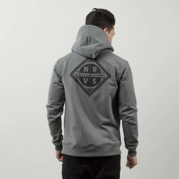 Nervous bluza sweatshirt ZIP Hood Sphere grey