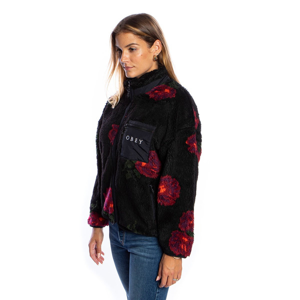 Kurtka damska OBEY Mesa Sherpa Jacket czarna