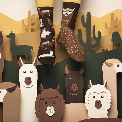 Many Mornings Socks Fluffy Alpaca