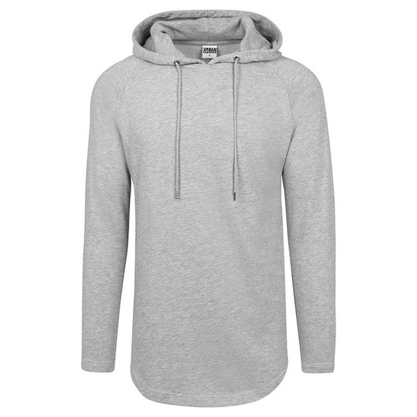 Urban Classics bluza Long Shaped Terry Hoody grey TB1779