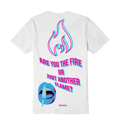 Majors Fire Tee white