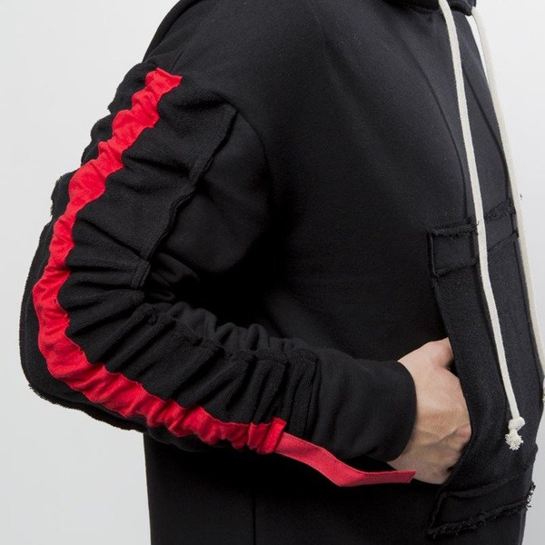 Urban Flavours bluza Stripe Red Hoodie black / red