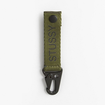 Stussy karabińczyk Croc Mil Key Clip olive