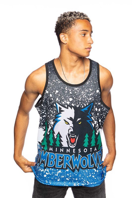 Koszulka Mitchell & Ness Minnesota Timberwolves Jumbotron Sublimated Tank szara