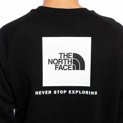 Sweatshirt The North Face M Raglan Red Box Crew New black