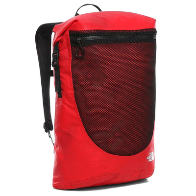 The North Face Waterproof Rolltop Backpack red