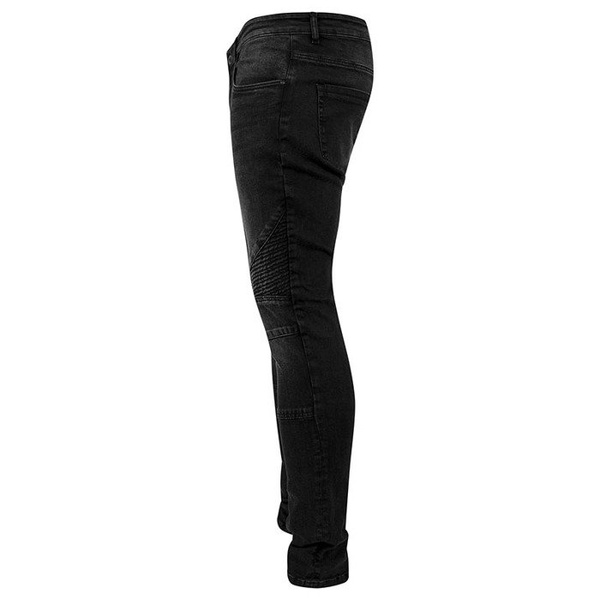 Urban Classics spodnie Slim Fit Biker Jeans black washed TB1436