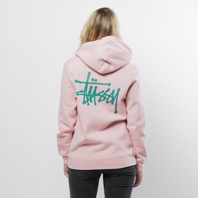 Bluza damska Stussy WMNS sweatshirt Basic Stussy Zip Hood dusty rose