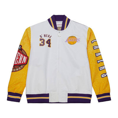 Kurtka Mitchell & Ness Los Angeles Lakers #34 Shaquille O'Neal Player Burst Warm Up Jacket multi/white