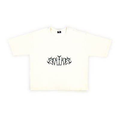 Koszulka Stalker Angel Tribal Rainbow Holo Bone Boxy Tee ecru