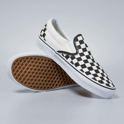 Sneakers buty Vans Classic Slip-On black and white checkerboard / white VN000EYEBWW