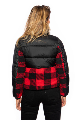 Columbia Leadbetter Point Sherpa Hybrid Jacket black/red