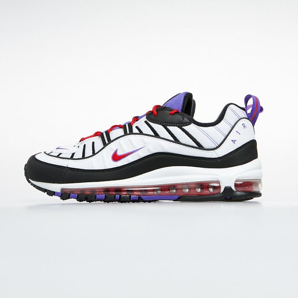 Sneakers buty Nike Air Max 98 white/black-psychic purple (640744-110)