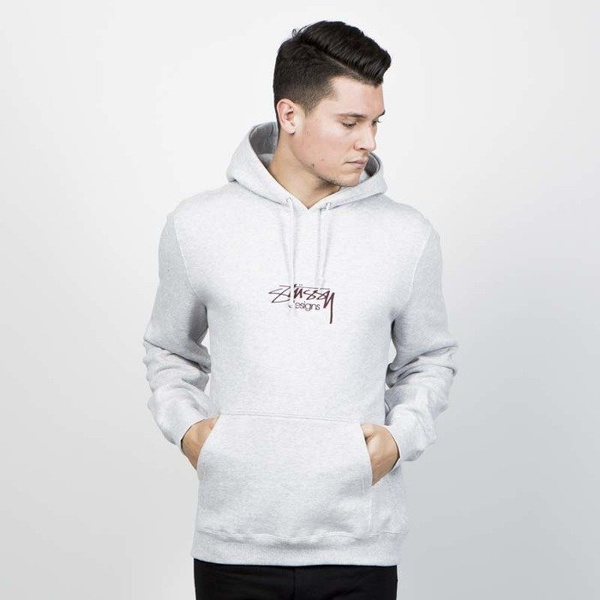 Bluza Stussy Design App. Hood grey heather