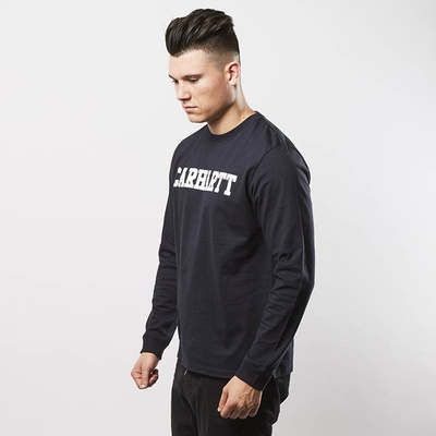 Longsleeve Carhartt WIP L/S College T-Shirt dark navy / white 