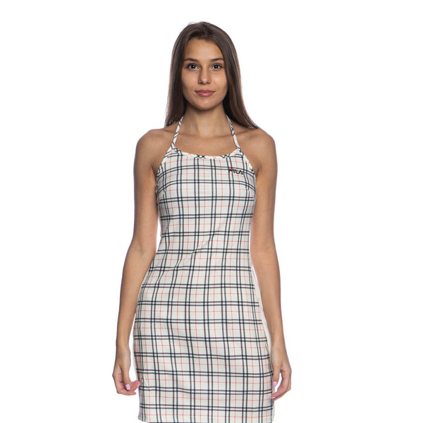 Sukienka Fila Tess Aop Halter Neck Dress ecru