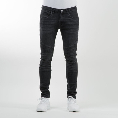 Urban Classics spodnie Slim Fit Biker Jeans black TB1436
