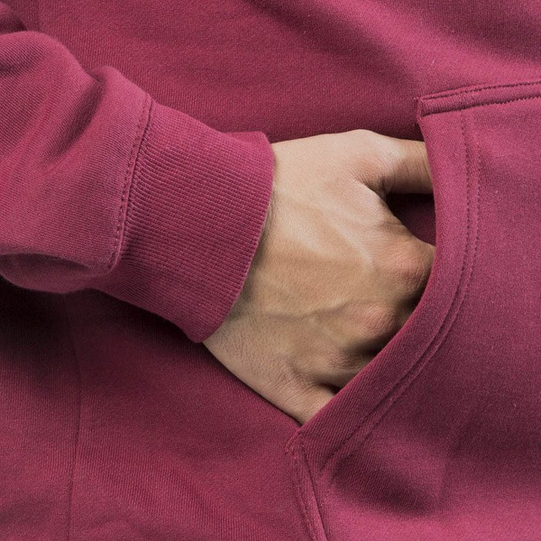 Bluza Stussy Basic Stussy Hood wine