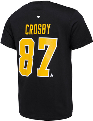 Koszulka Fanatics NHL Name & Number Graphic T-shirt Pittsburgh Penguins #87 Sidney Crosby black