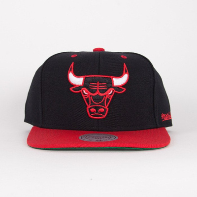Mitchell & Ness czapka snapback Chicago Bulls black / red Flipside 