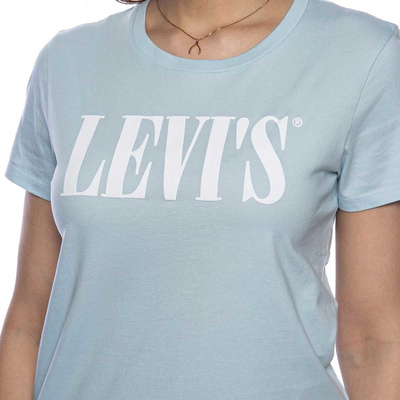 Koszulka damska Levi's The Perfect Tee 90s Serif ocean