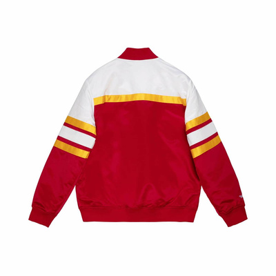 Kurtka Mitchell & Ness Houston Rockets Special Script Heavyweight Satin Jacket czerwona