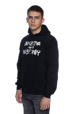 Sweatshirt Thrasher Skate And Destroy Hood black