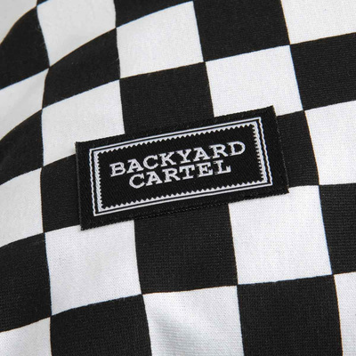 Backyard Cartel Checker Pillow black/white