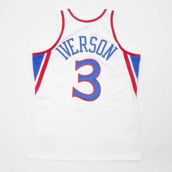 Jersey Mitchell & Ness Philadelphia 76ers - Allen Iverson white / red Authentic Jersey