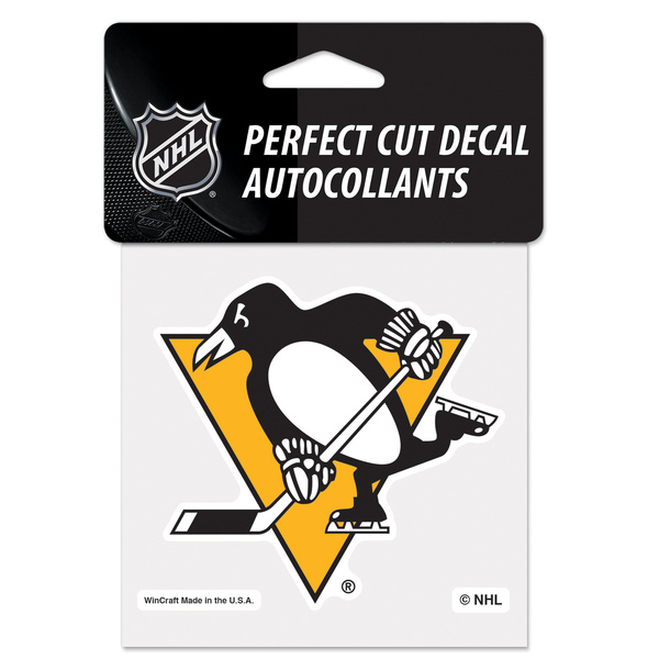 Naklejka WinCraft NHL Perfect Cut Color Decal 4x4 Pittsburgh Penguins