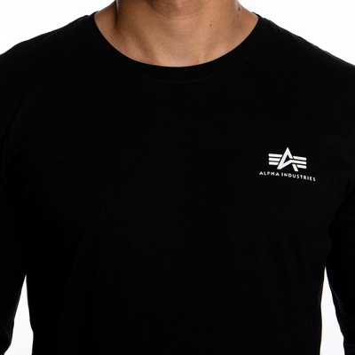 Longsleeve Alpha Industries Basic LS Small Logo black