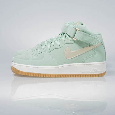 Sneakers buty Nike WMNS Air Force 1 '07 Mid Seasonal enamal green / metalic gold star 818596-300