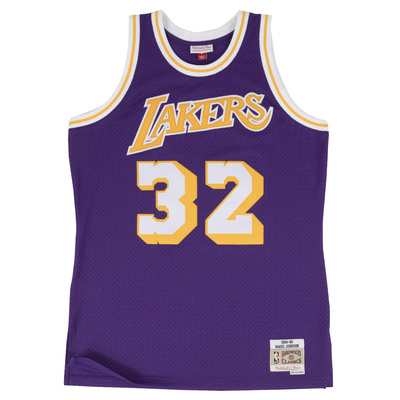 Mitchell & Ness Los Angeles Lakers #32 Magic Johnson purple Swingman Jersey