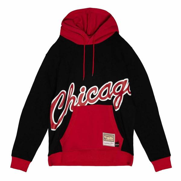 Bluza Mitchell & Ness Chicago Bulls Big Face Hoodie 5.0 czarna