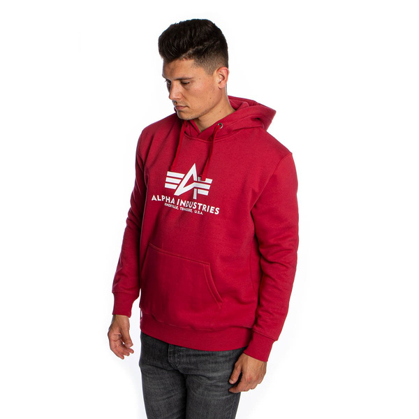 Bluza Alpha Industries Basic Hoody czerwona