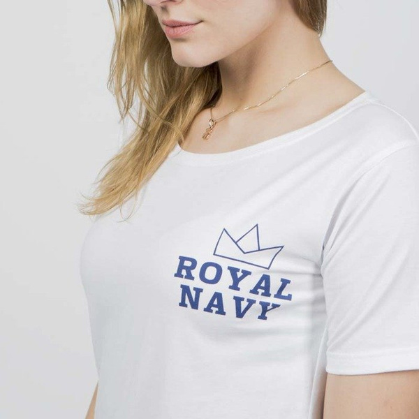 Koszulka damska Harp Team Royal Navy white