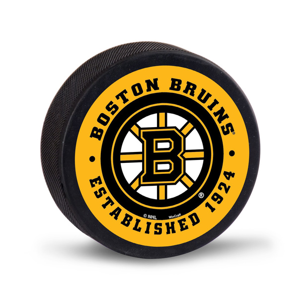 WinCraft NHL Hockey Puck Packaged Boston Bruins