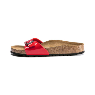 Klapki damskie Birkenstock Madrid BS Narrow Fit czerwone (1019460)