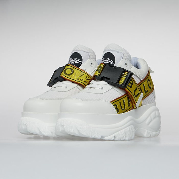 Buty Buffalo London Galip Platform White Leather Sneaker white