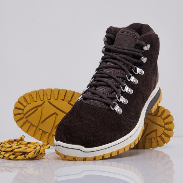 K1X buty zimowe H1ke Territory Classic Le dark brown / mustard (1000-0220/7210)