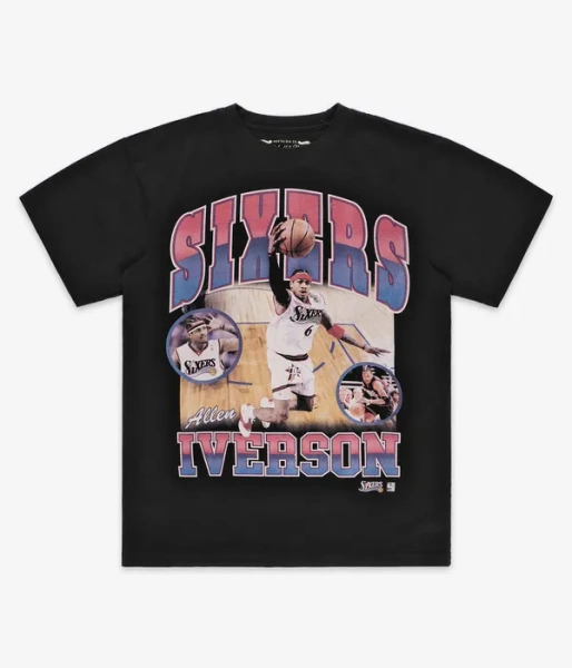 Koszulka Mitchell & Ness Philadelphia 76ERS NBA Player Photo Tee black