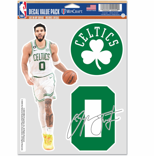 Naklejka WinCraft NBA Multi Use 3 Fan Pack Decal Jayson Tatum  Boston Celtics