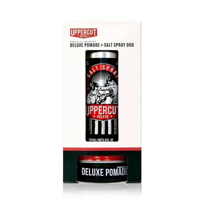 Uppercut Deluxe - Deluxe Pomade And Salt Spray Duo - Zestaw Do Włosów