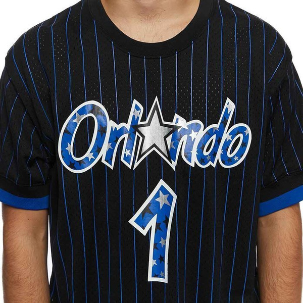 Koszulka Mitchell & Ness Orlando Magic #1 Penny Hardaway black Name & Number Mesh Crewneck