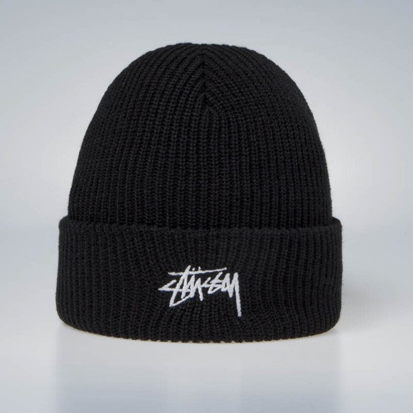 Czapka zimowa Stussy Stock FA18 Cuff Beanie black