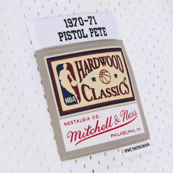 Mitchell & Ness Atlanta Hawks #44 Pete Maravich Swingman Jersey white